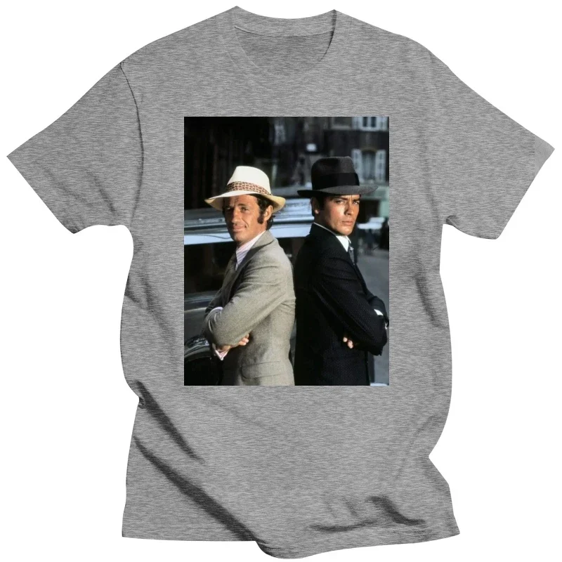 2024 HOT Tee-shirts Alain Delon Jeene Palio Belmondo Movie Vintage Top Quality