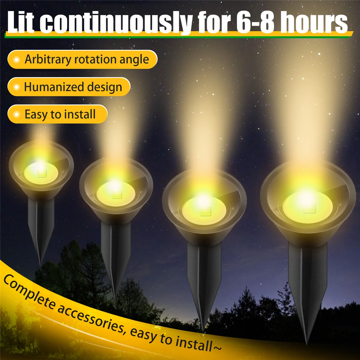 10 in 1 Solar Lights Outdoors Waterproof Solar Lawn Light Solar Power Light for Garden Path Pool Decoration