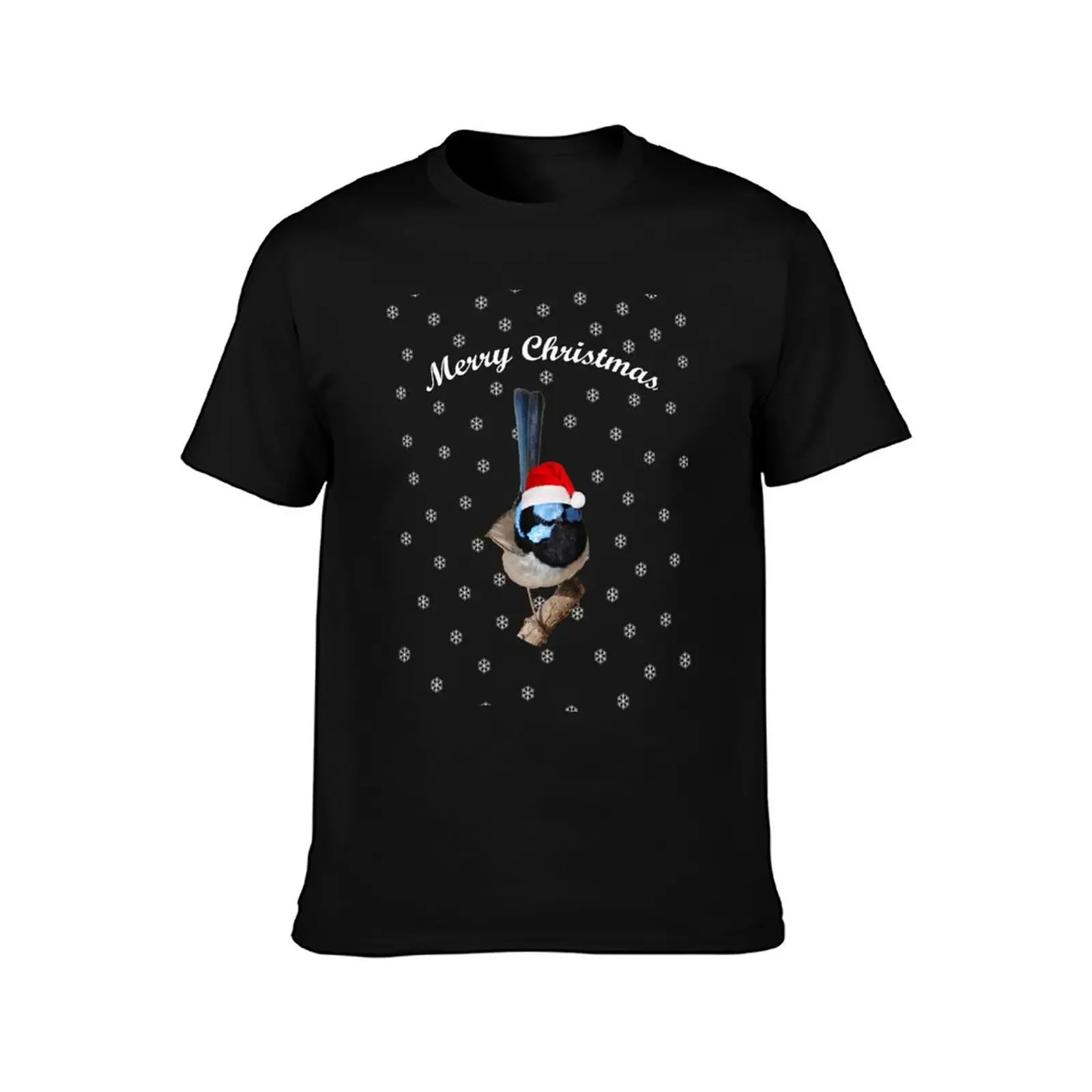 Merry Christmas Superb fairy-wren T-Shirt anime figures Funny t-shirt essential t shirt mens designer t shirt