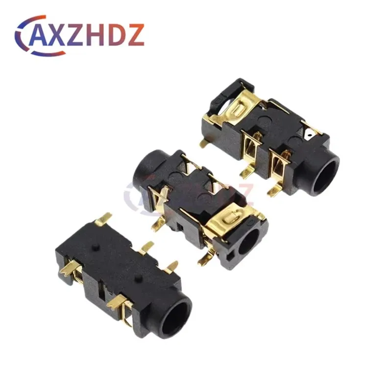 10PCS PJ-327A 3+2 2+3 5Pin SMD 3.5mm Headphone Jack Audio Female Socket SMT MP3/MP4 Player Accessories PJ327A PJ-327 0.5A DC 30V