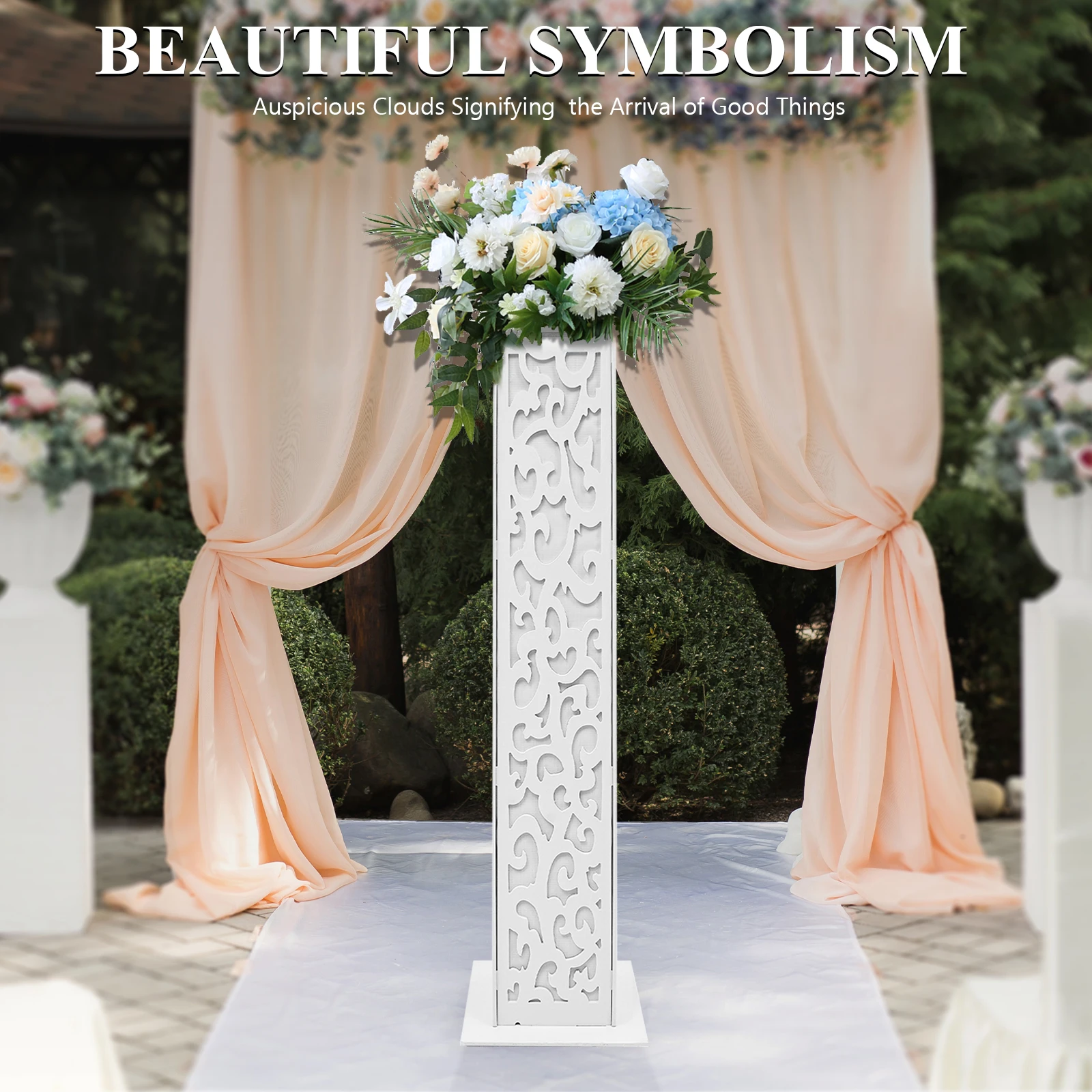 8 colonnes de fleurs de mariag - Outdoor Lighting Wedding Decor avis et prix
