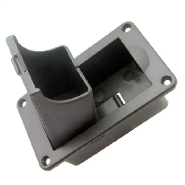 Guitar Battery Holder Black Plastic Battery Compartment Accessory for Electric Bass Guitars and Diy Guitar Kit Projects
