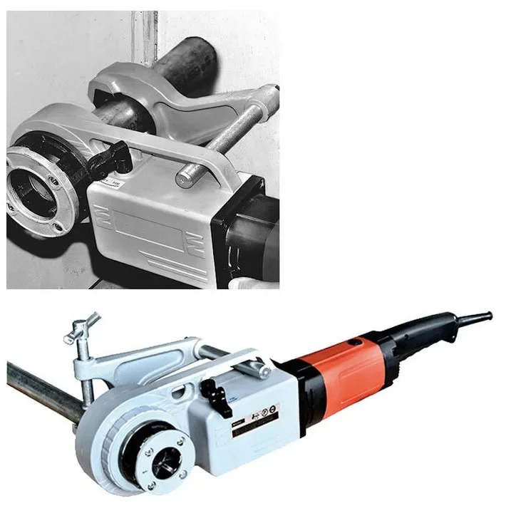 SQ30-2C 2 Inch Handheld Electric Pipe Cutting Machine 220V Handheld Die Head Threading Machine Pipe Threader Cutter Machine 1PC