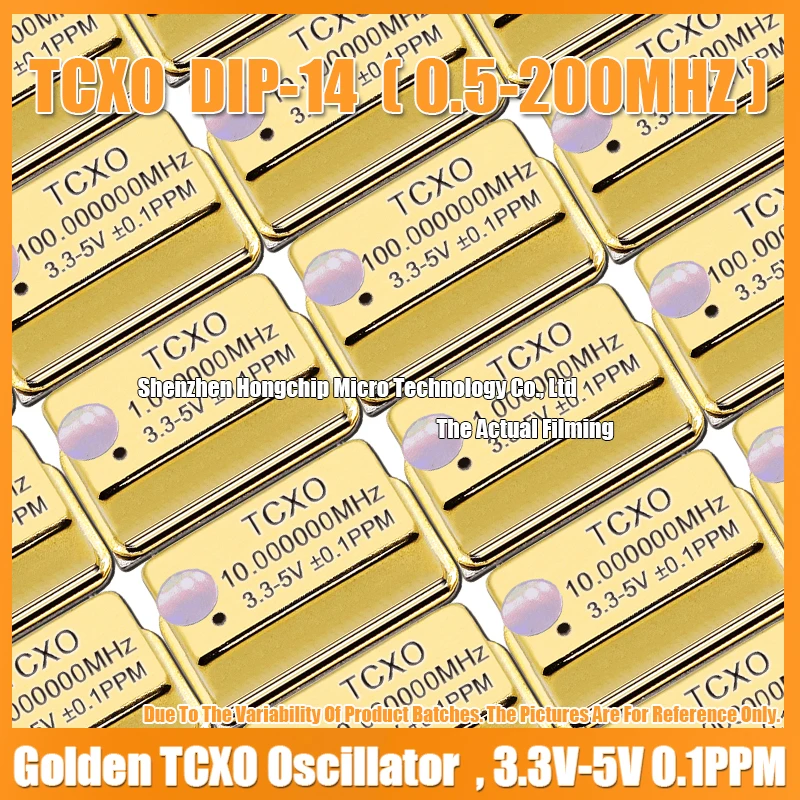 Imagem -04 - Gold Plated Temperatura Retangular Compensada Cristal Oscilador 3.3v5v 0.1ppm 30mhz 30mhz 30.000mhz Tcxo-dip14