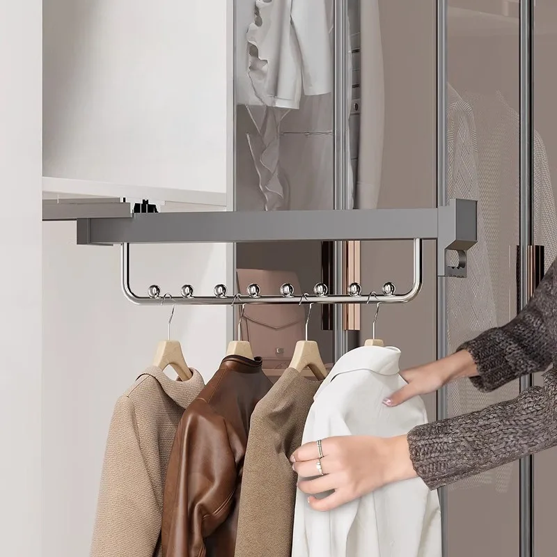 Appendiabiti telescopico Appendiabiti in lega di alluminio Appendiabiti per guardaroba retrattile Appendiabiti Organizzatore portatile Mobili