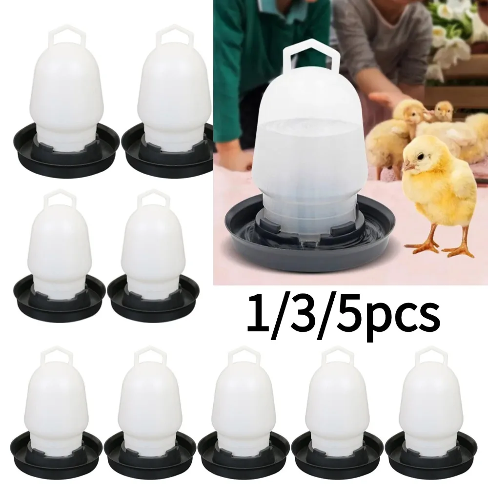Bebedero para loros, alimentador de agua para el hogar, taza para beber agua de aves de corral para pájaros, 1/3/5 Uds., bebedero automático para pollos