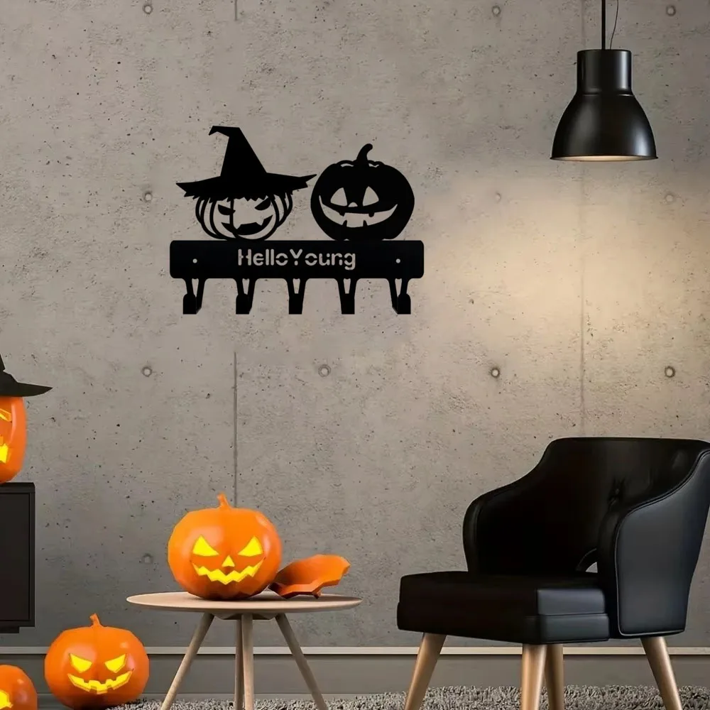 

Splendid 1pc Exquisite Metal Hook and Storage Feature – Special Halloween Hook in Majestic Pumpkin Shape