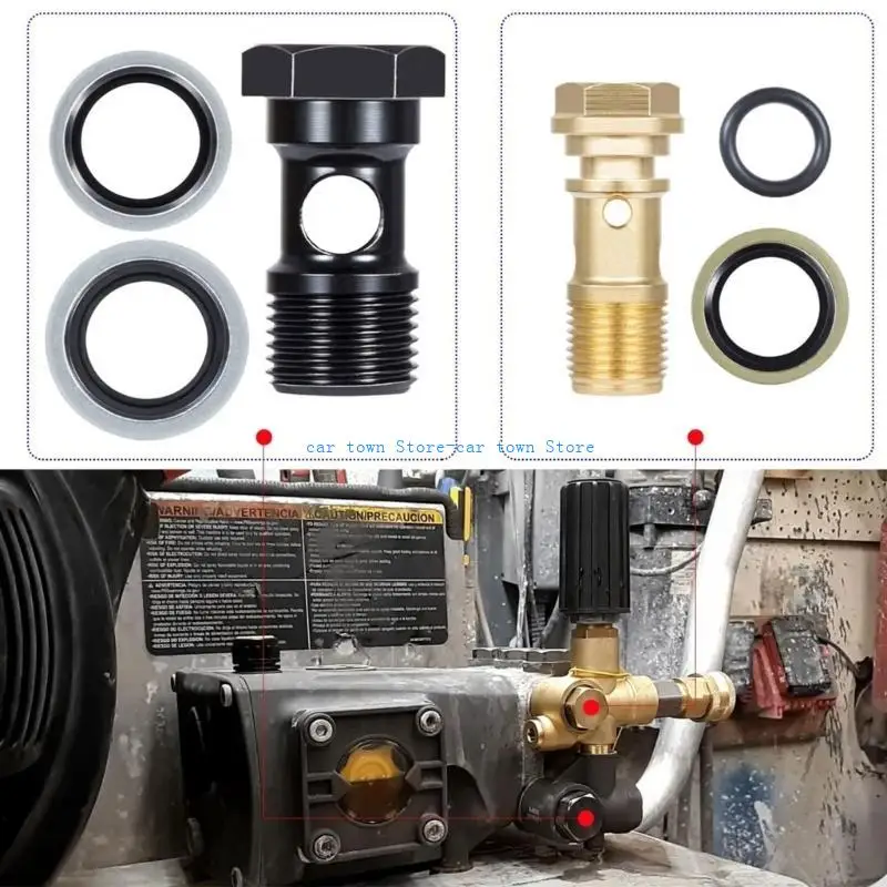 

RXJE AR2119 Metal Unloader Mounting Bolt Screws Pressure Washers for Annovi Reverberi