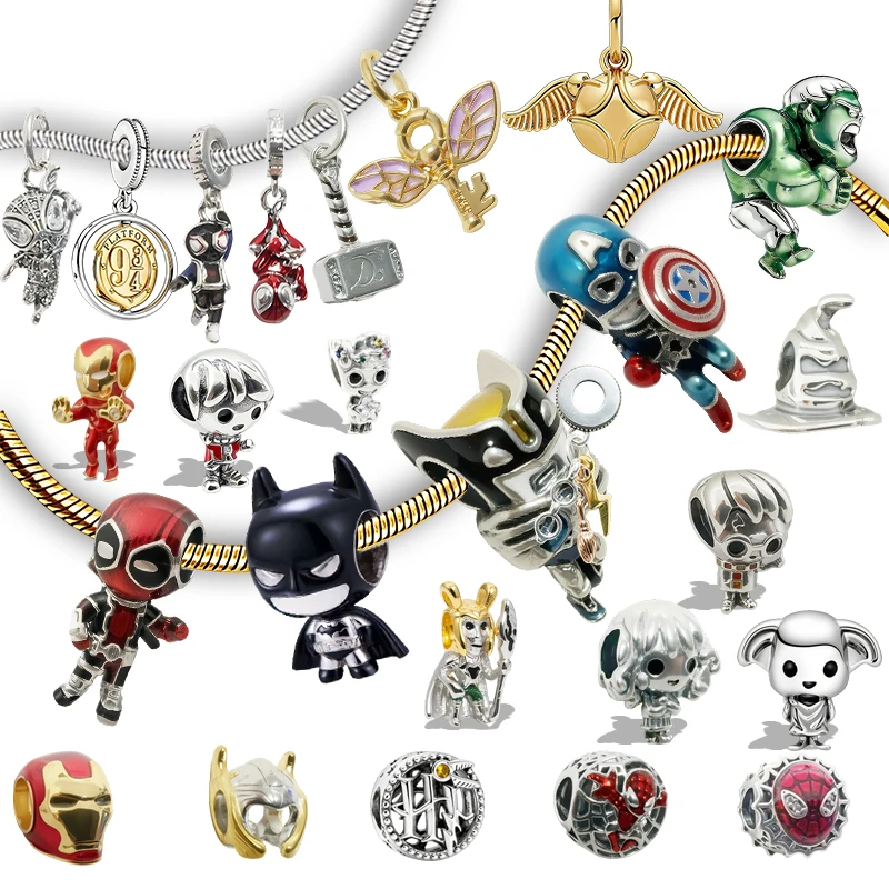 

Original Charm Beads,Disney Marvel Marvel's Spider-Man Miles Morales Dangle Charm Beads,Fit Pendant Bracelet Women Jewelry Gift