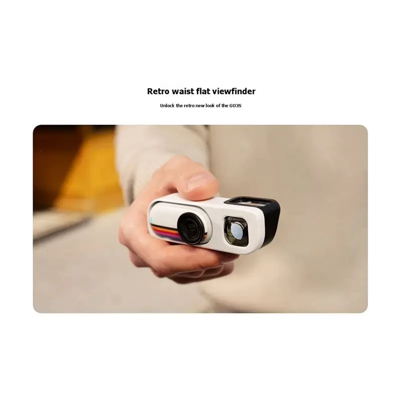 [B24B!】 For GO 3S Action Camera Waist-Level Viewfinder, Retro Style Optical View Finder Auxiliary Shooting Accessory