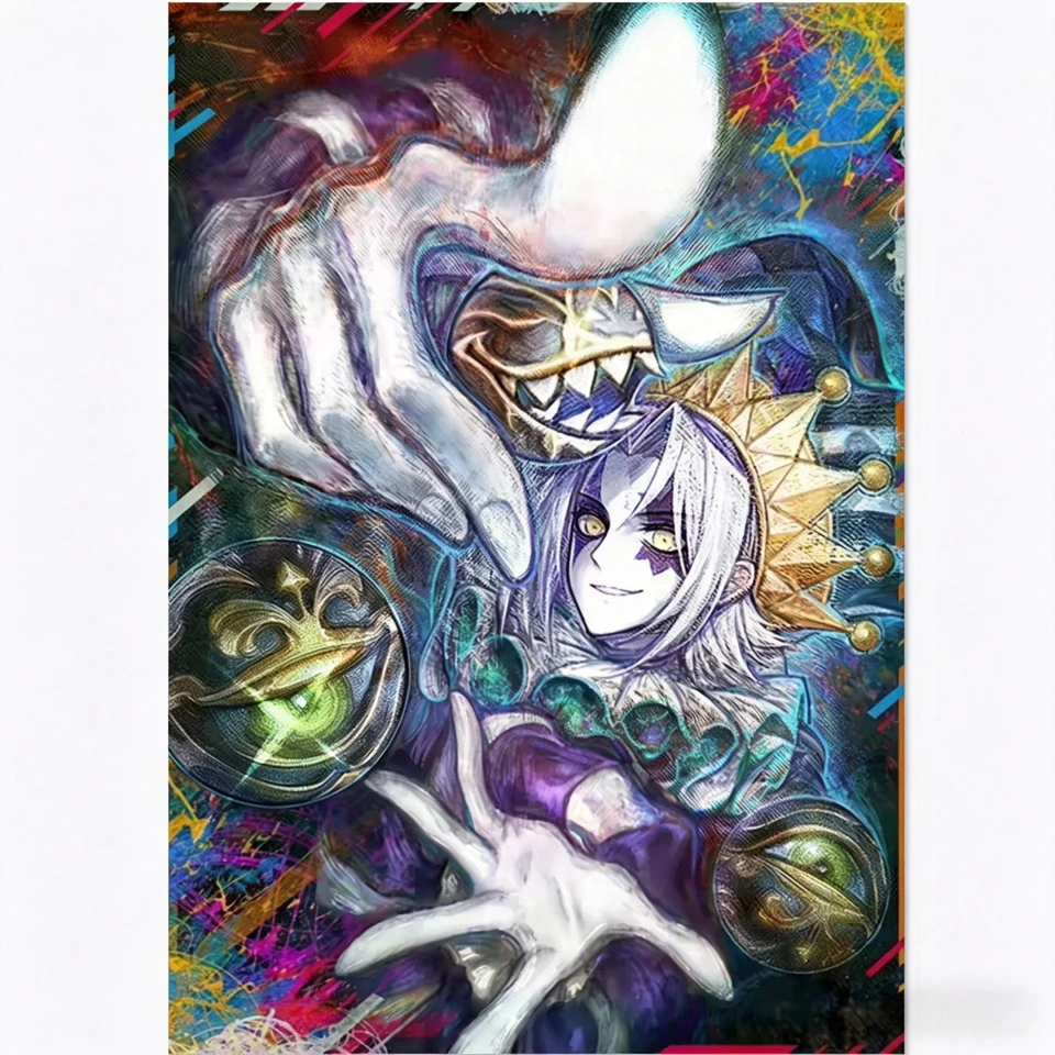 clown card sleeves Fright Night The Tarot T Shirt Desert Bloom Darlin 100lb heavyweight card stock 60PCS Yugioh Clown Clan Whiteface