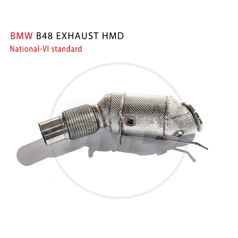 HMD Exhaust Manifold Downpipe for BMW G20 G28 G30 G38 B38 B48 Car Accessories With Catalytic Header Without Cat