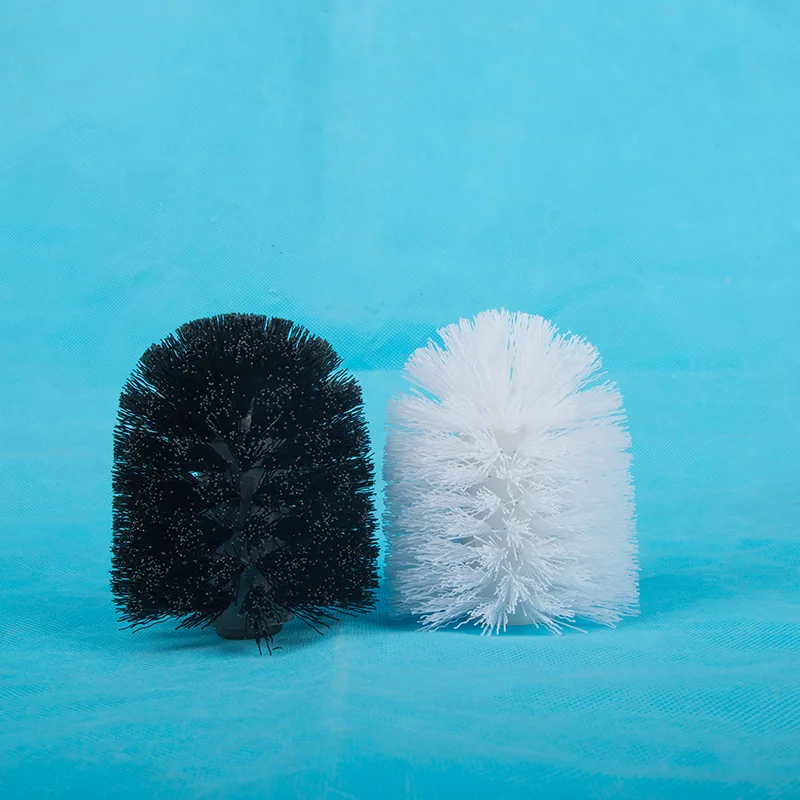 1 PC Replacement for Bathroom Cleaning Toilet Brush White and Black Head Hold Bathroom Tool