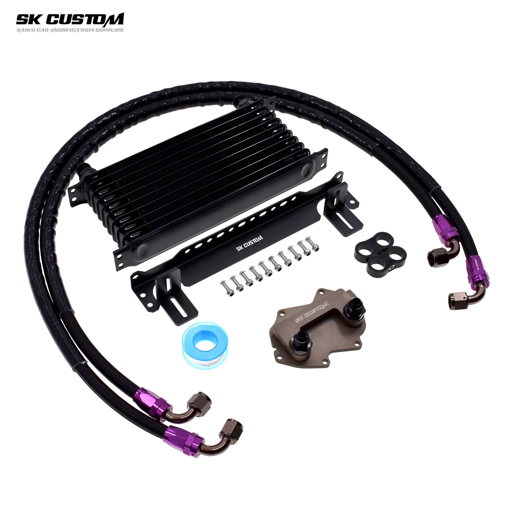 Para mini 1.5t 2.0t jcw b38 b48 kit refrigerador de óleo do motor f54 facelift/f55/f56/f57/f60 clubman countryman cooper s um/oem 11428649177