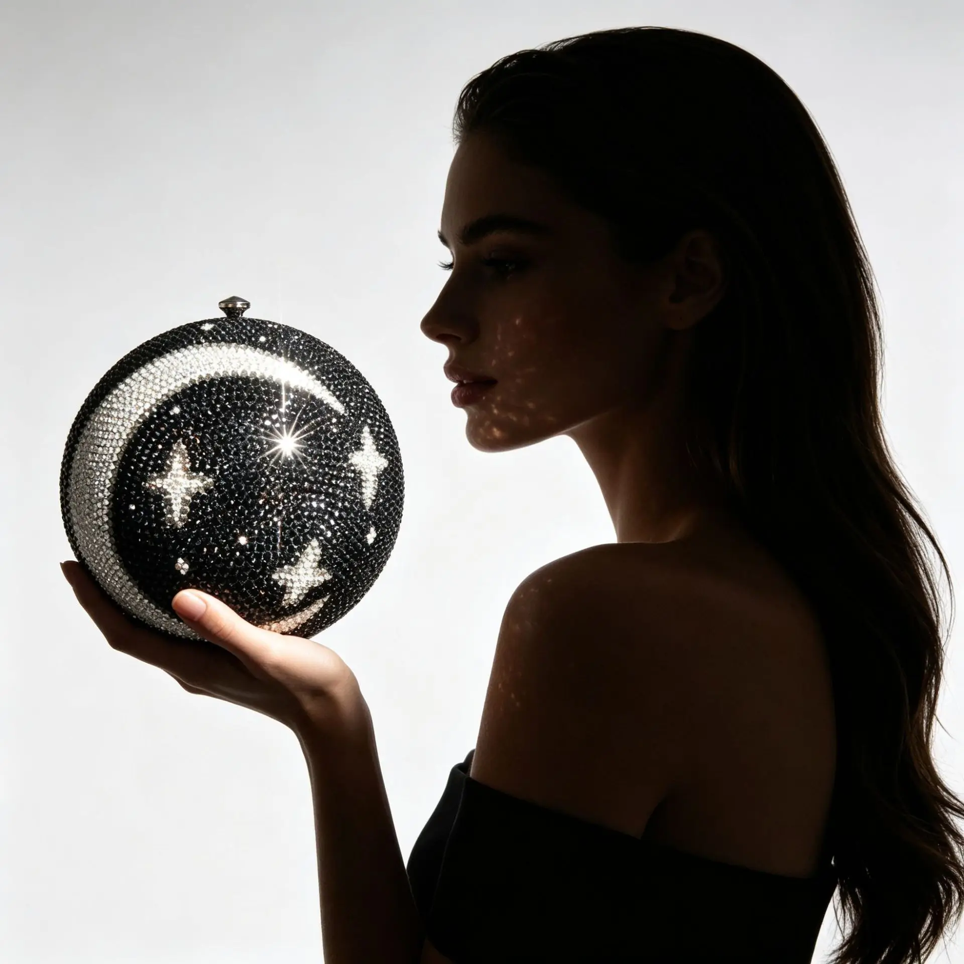 Clutch Star Moon Spherical Diamond Dinner Bag Ladies Rhinestone Clutch Bag Banquet Party Diamond Dress Bag