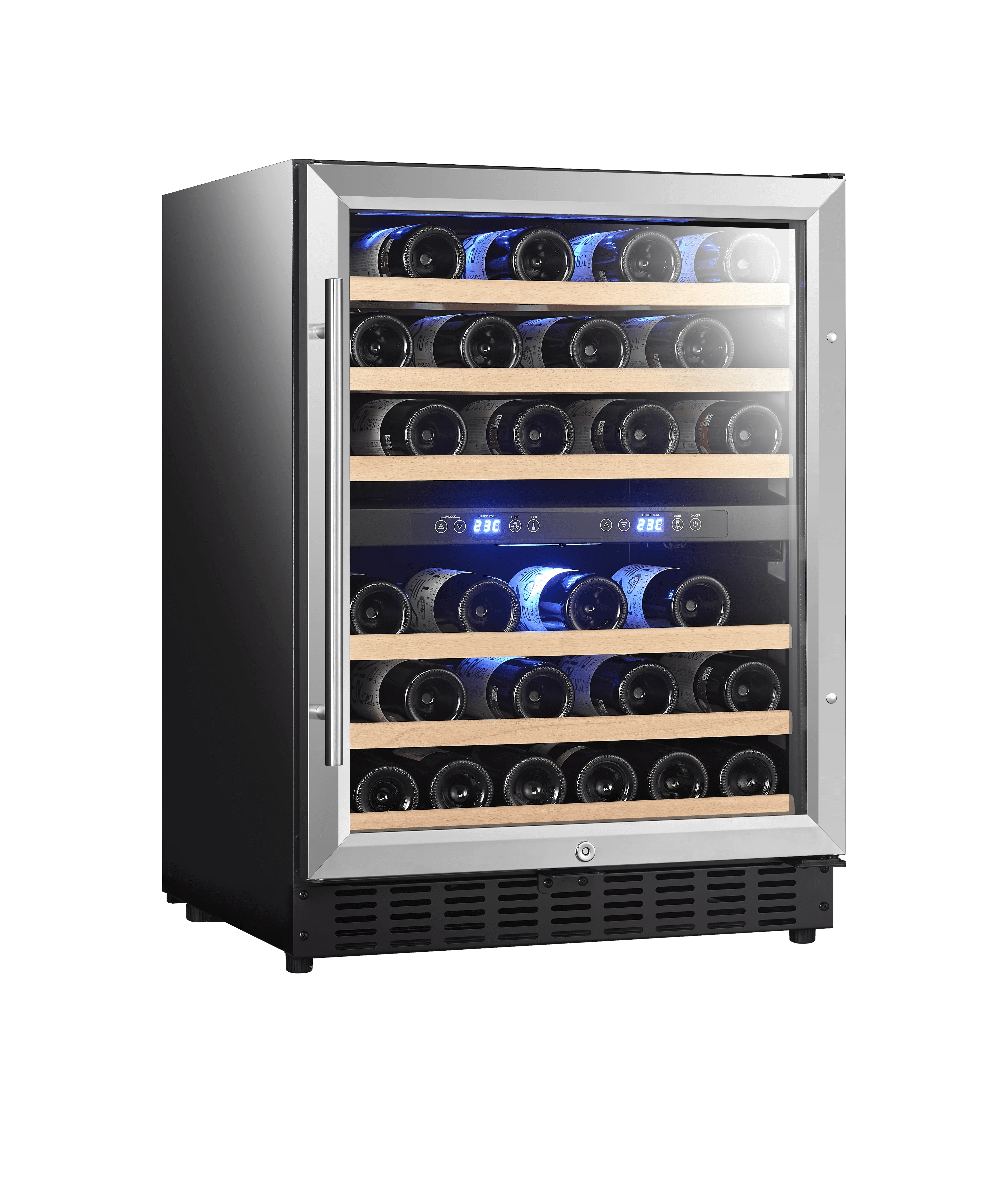 Compressor Wine Cabinet Refrigerator Stainless Steel Wine and Beverage Cooler Wine Freezer