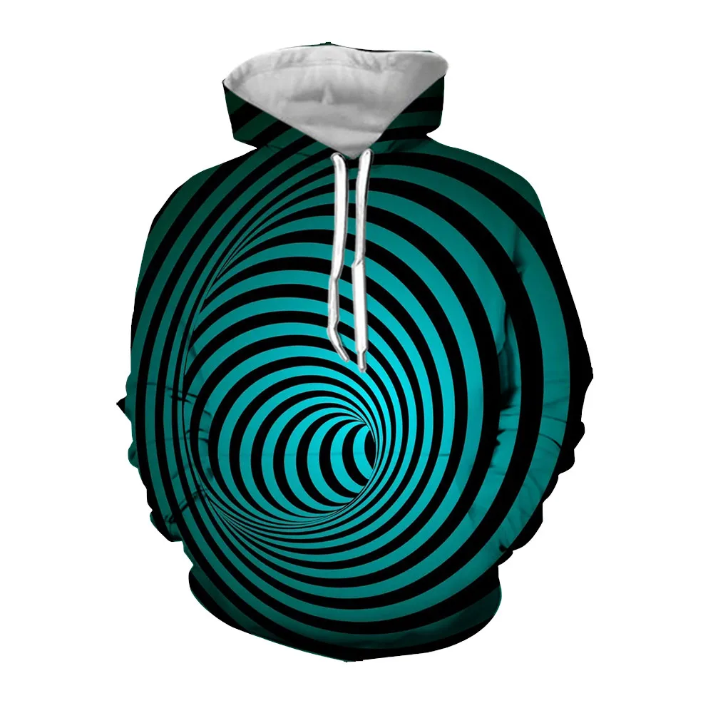 Jumeast 3D Swirl  Printed Mens Hoodies Streetwear Striped Abstract Graphic Hoodie Oversized Casual Y2K Fall Aesthetic Clothing