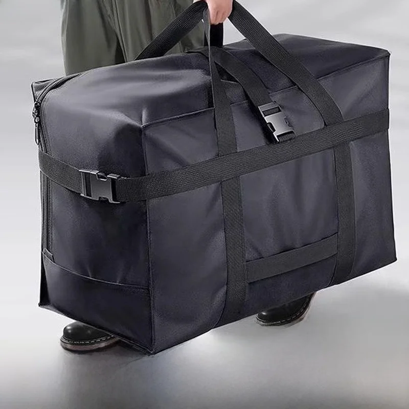 Large Capaci Ox Cloth Lage Bag for Air Travel Moving And School Abroad Waterproof Foldable Travel Bag Household Stor...