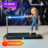 In Stock NIKOLATOY Dragon Ball Vegeta Saiyan Magnetic Night Light Son Goku Animation Peripheral Figure Desktop Decoration Gift