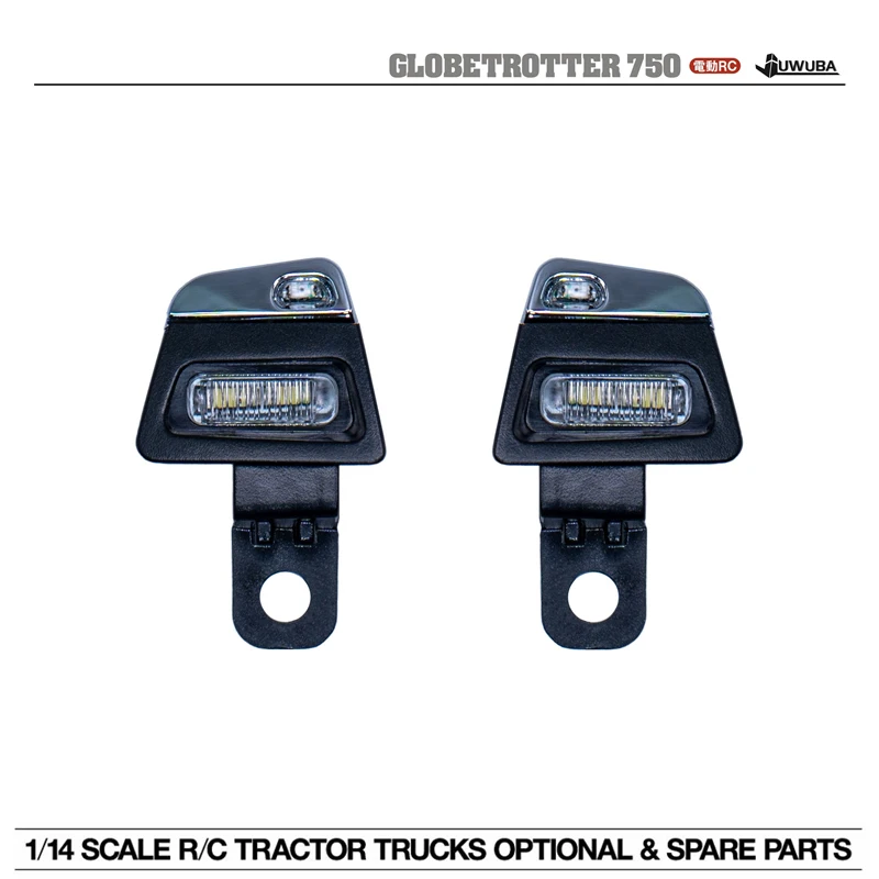 LED Cab Roof Light for Tamiya 1/14  RC Truck Trailer Dump Truck VOLVO FH16 750 56360 56362 56375 Model Car Toys Parts Upgrade