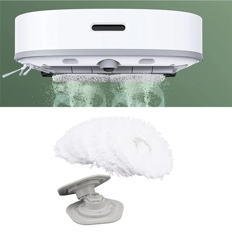 SANQ 진공 청소기 걸레 천, Dreame Bot W10/W10 Pro 스위핑 로봇 교체 액세스 용 홀더가있는 걸레 패드 교체