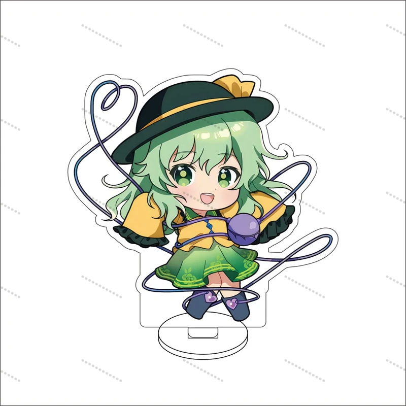 Touhou Project Hakurei Reimu Kirisame Marisa Game Cute Mini Acrylic Figure Stand Model Plate Desk Decor Cute Standing Sign Gifts
