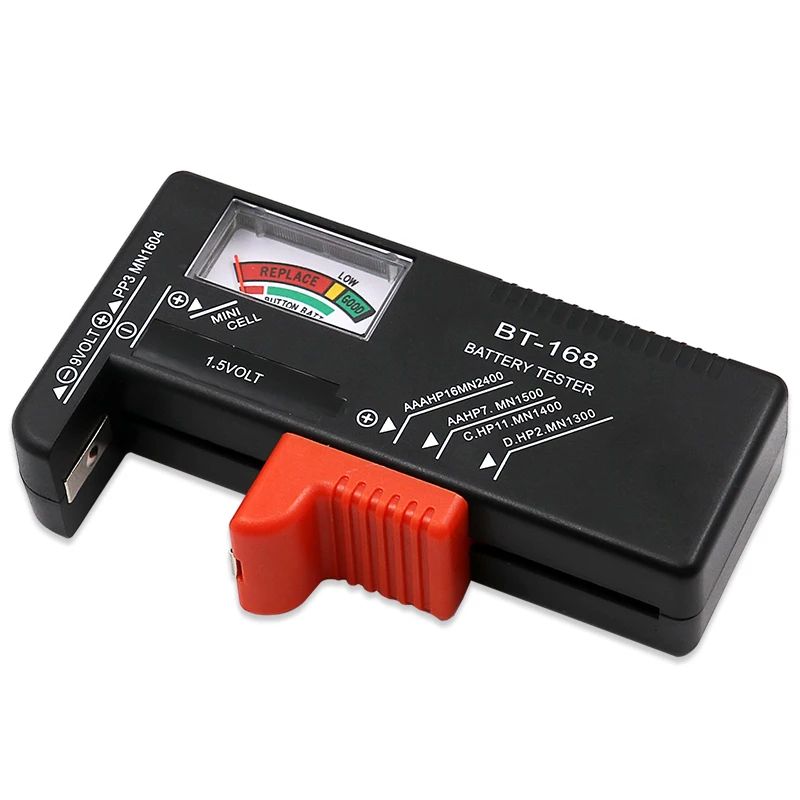 Indicatore di capacità della batteria AA AAA 18650 Tester di livello della batteria al litio misuratore di tensione rilevatore di Volt custodia per