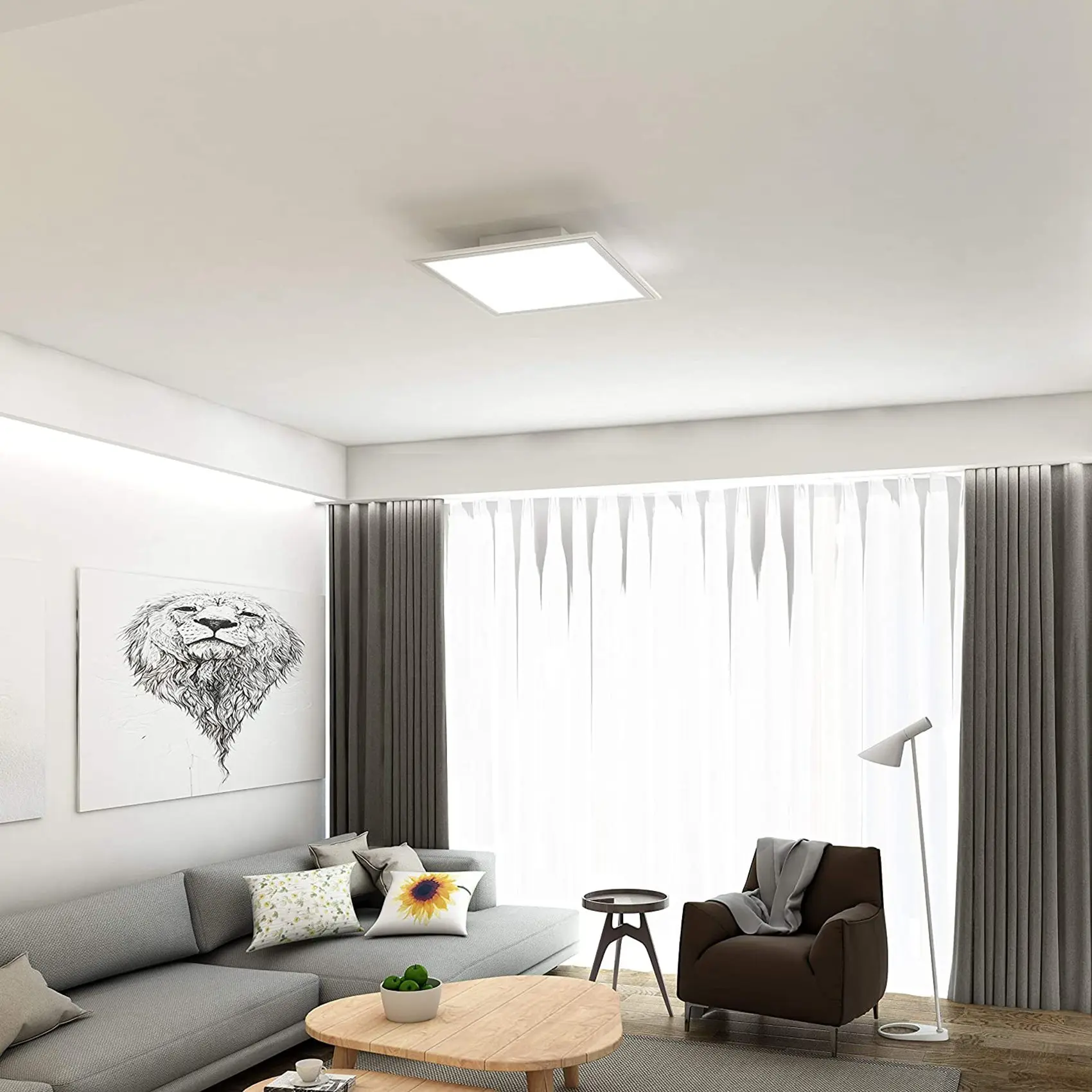 

FAAJ-LED Downlight LED Panel Downlight 20W 6500K White Grid Lights Insert Light Ceiling Light For Office Living Room