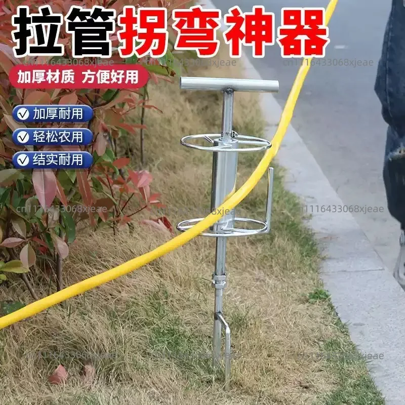 Garden Hose Guide Stake Sturdy Heavy Duty Easy to Install Prevent Kinking Bending for  Lawn Yard Flower Bed Courtyard