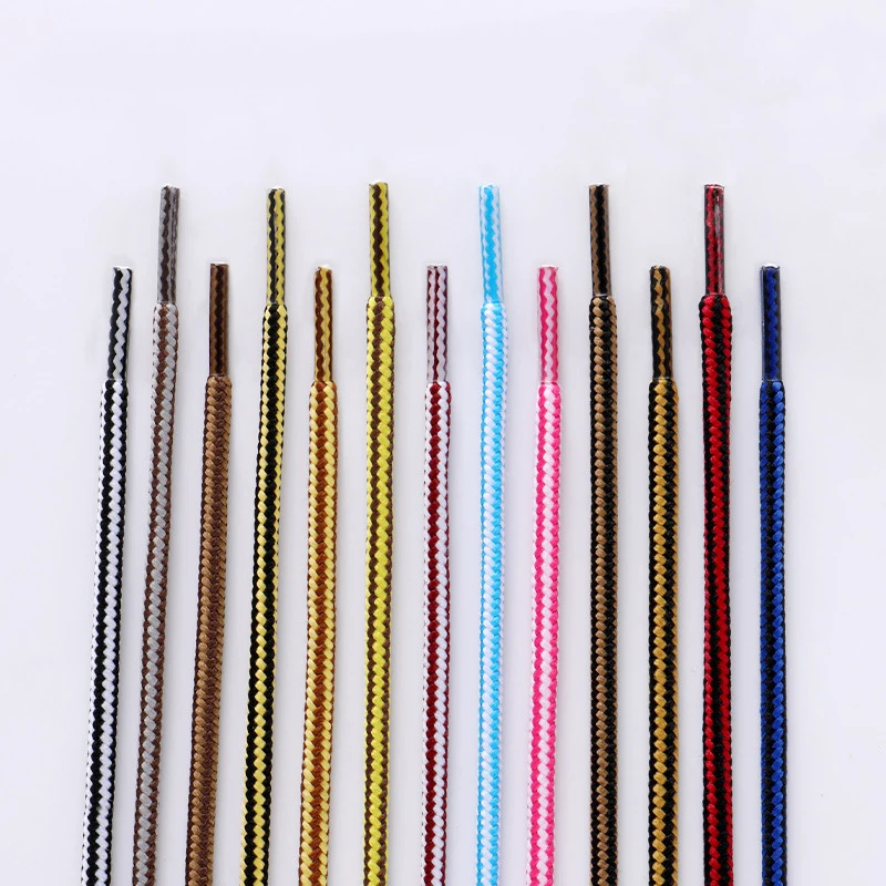 Round Striped Laces Outdoor Sports Shoelace Sneaker Boots Quality shoelaces Length 70cm/90cm/120cm/150cm 1Pair