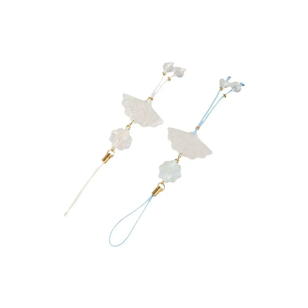 

Keyring Chinese Style Phone Pendant Four Leaf Clover Retro Mobile Phone Chain Creative Charm Mobile Phone Strap Women Girls