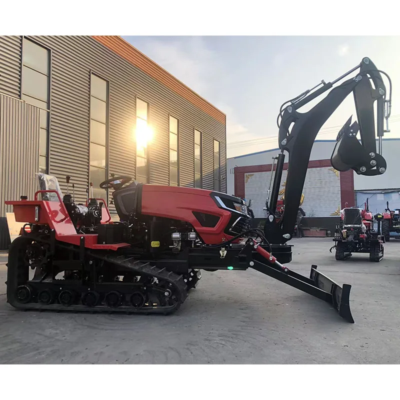 Crawler Tractor with Trencher/backfill/rotary Tiller/mower/bulldozer Machine Tractor Tiller Cultivator