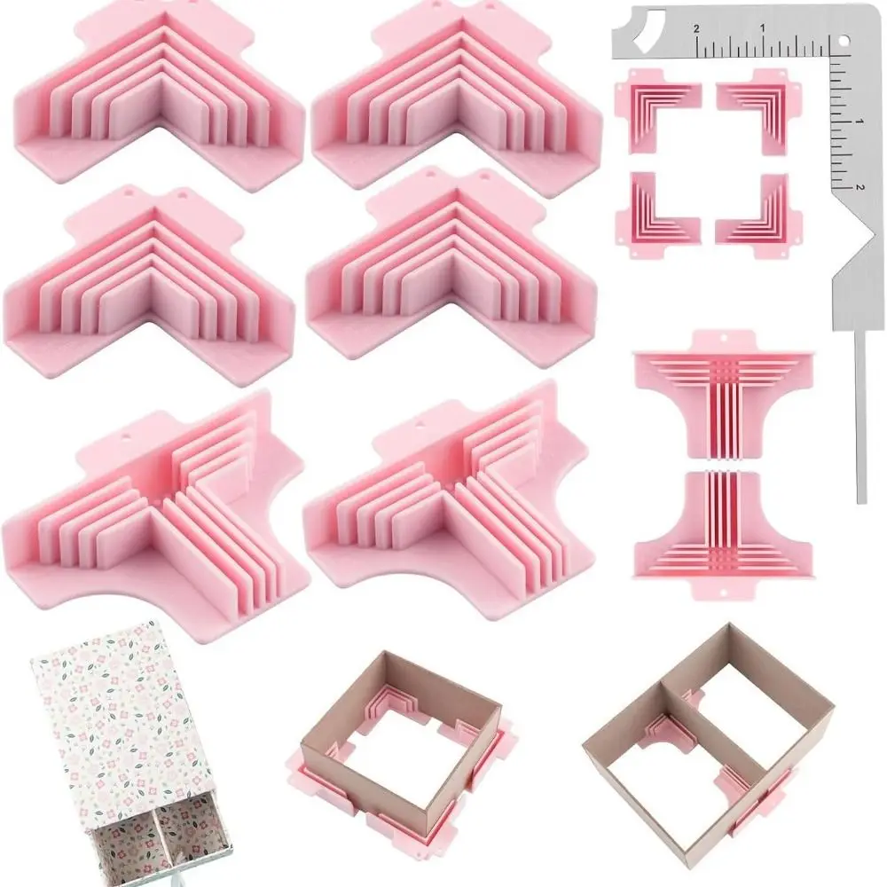 4/6Pcs Corner Holding Design Corner Assembly Clamps Paper Scrapbooking Tool Paper Craft Cartonnage Corner Tool