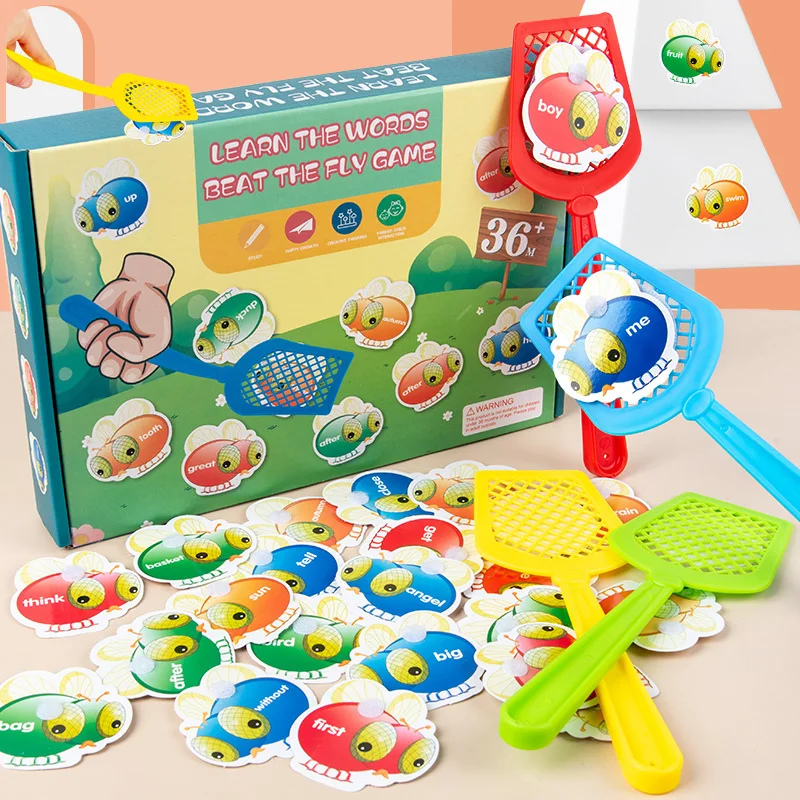 Early Education Fly Swatter Toy Cognitive Alphabet English Enlightenment Concentration Reaction Parent-child Interaction Toys