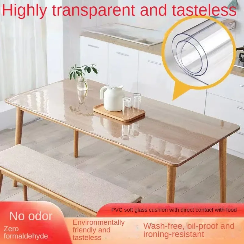 Pvc Waterdicht Transparant Tafelkleed Zacht Glas Tafelbeschermer Woonkamer Eettafel Salontafel Beschermer Huisdecoratie