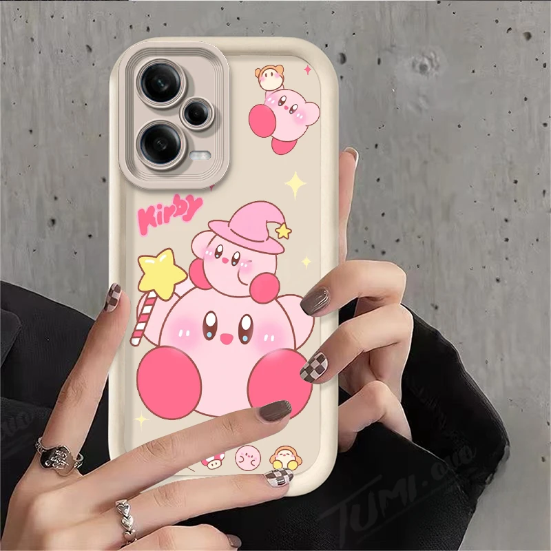 Lovely Stars K-Kirby Phone Case for Xiaomi Redmi Note 13 12 11 Pro Plus 12S 11S 10S 10 9 9S 8 12C 13C Shockproof Silicone Cover