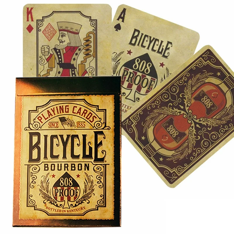 Bicycle Bourbon 808 Proof Playing Cards Kentucky Whiskey Deck USPCC Collectible Poker Card Games Magic Tricks Props for Magician