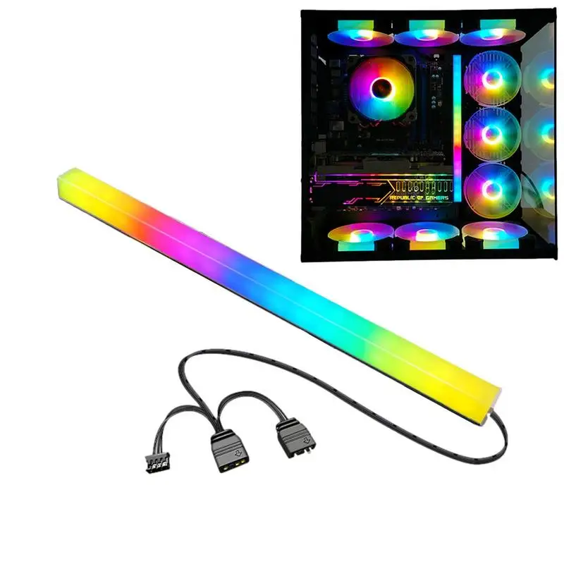 ARGB LED Strip Lights Illuminated Double-Sided Light Bar Lighting Tool With Soft Light For PC Desk Room Wine Cabinet And