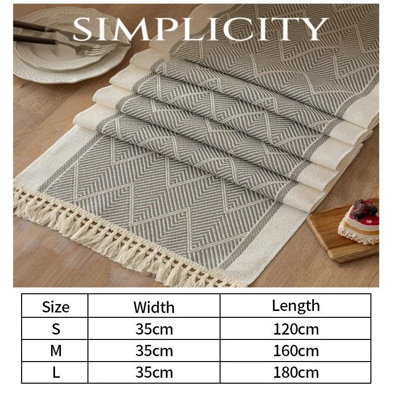 1Pc Linen Polyester Table Runner Individual Table Placemats Tablecloth for Table Waterproof Cloth Table Runner Camino De Mesa