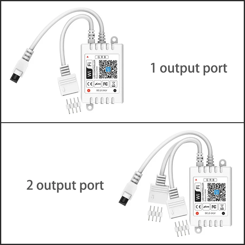 12-24V LED Colorido Faixa de Luz 24 Teclas IR Remoto Para Wifi Smart RGB Dimmer Controller Música Timing Voz APP Controle Com