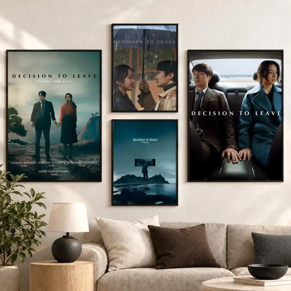 Decision to Leave Korean Cinema Moody Romance Scene Poster Aesthetic Art Print for Bedroom & Living Room Decor, Unframed