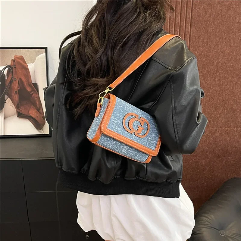

Chic Vintage Messenger Crossbody Bag Women Minimalist Paris Designer Leather Clutch Solid Color Luxury Commuter Tote