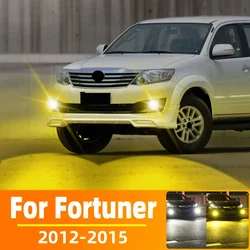 2Pcs LED Fog Lamp Bulbs For Toyota Fortuner 2012 2013 2014 2015 Front Driving Light White Canbus