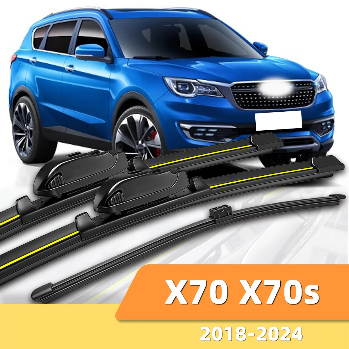 Geeignet für Jetour X70 X70s 2018-2024 Front- und Heckscheibenwischer, langlebiges Zubehör für Autoscheiben 2019 2021 2023.
