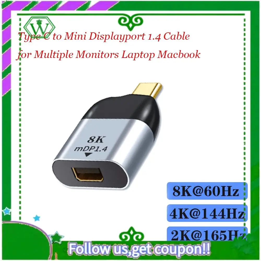 Reliable-Type-C To Mini DP Adapter USB C To Mini Display Port Converter For Thunderbolt 3 8K 4K 60Hz MDP For  Ipad Pro 20