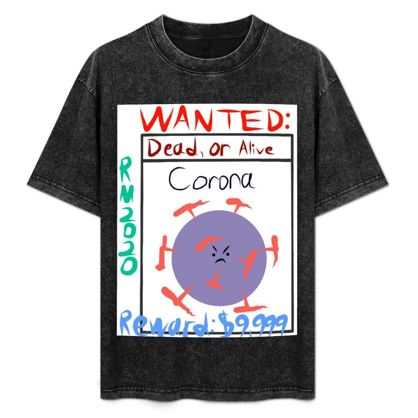 WANTED - COVID - BIG REWARD Camiseta básica transpirable de color liso