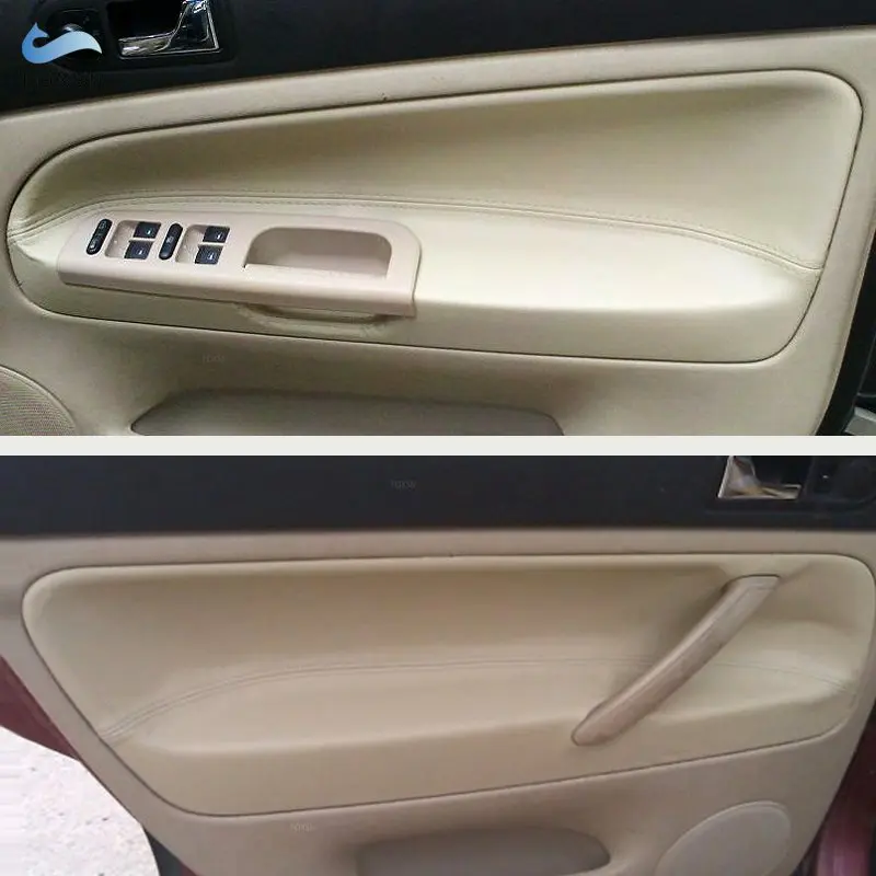 Microfiber Leather Car Inner Door Handle Armrest Panel Cover Trim RHD For VW Passat B5 1998 1999 2000 2001 2002 2003 2004 2005