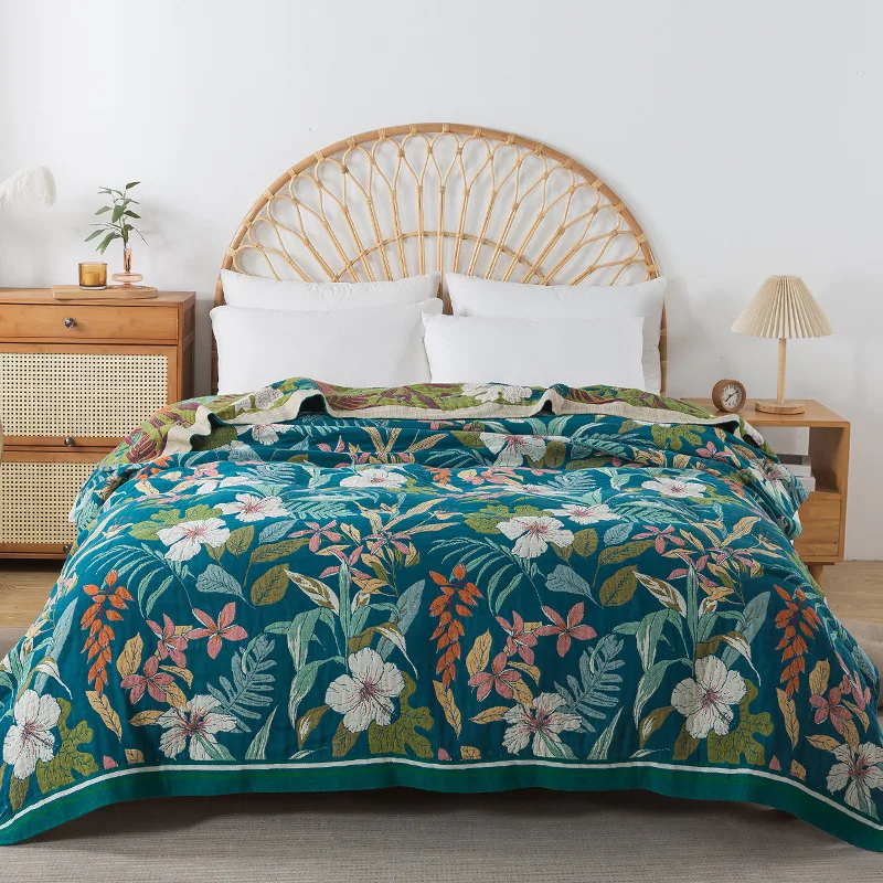 Shabby Chic Peony Cotton Coverlet Comforter Bedspread Room Decor
