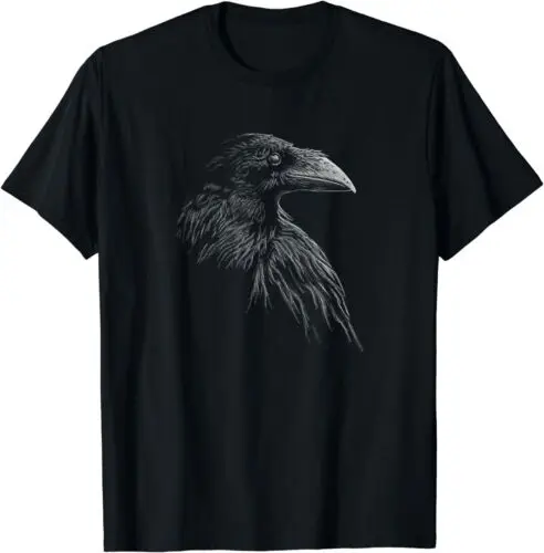 Cool Black Raven Design Great Gift Idea Tee T-Shirt S-3XL