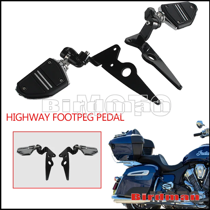 Motorcycle Foot Pegs Front Rest Pedal Footrest Footpeg For Indian Chief Dark Horse Chieftain Classic Pursuit Limited Roadmaster